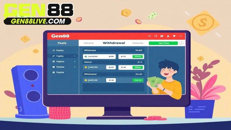 Rút tiền tại Gen88: Quy trình & lưu ý